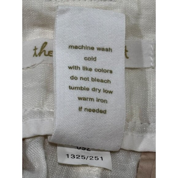 London Jean The Marisa Fit Womens White Linen Wide-Leg Pants Size 0 - Picture 5 of 12